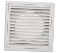 Homoyoyo White Plastic Air Conditioner Vent Cover with Mesh Uv-Resistant Ceiling Floor Air Return Grille for Bathroom Kitchen Office Ventilation Easy to Install PP Exhaust Ventilation