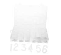 Homoyoyo White Plastic Alphabet Letters for Felt Message Boards Easy to Attach Felt Board Accessories Replaceable Letters Plastic for Classroom and Office Decor
