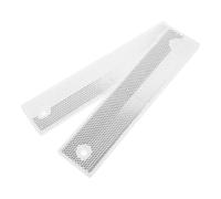 Homoyoyo White Rectangular Reflective Highway Guardrail Markers 2Pcs 180X40Mm Road Boundary Safety Signs for Traffic Control