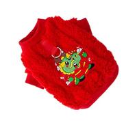 Homoyoyo Winter Puppy Coat Thickened Warm Pet Clothes with Festive Chinese Dragon Pattern for Cold Weather Suitable for Walking Jogging Hiking and Year Parties