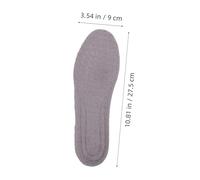 Homoyoyo Winter Warm Self-Heating Thick Plush Insoles for Men and Women, Soft Fleece Boot Inserts with Shock Absorption, Removable Thermal Shoe Liners for Outdoor and Daily Use Size 43-44