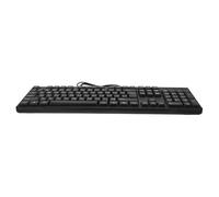 Homoyoyo Wired USB Keyboard Black Abs Material with 104 Keys, Fast Response and USB Powered Full Size Keyboard for Office and Desktop Use
