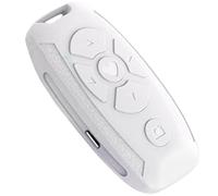 Homoyoyo Wireless Remote Control for Cellphone with Plastic Material and Lithium Battery, Portable Selfie Accessory for Taking Pictures and Flip Electronic Reader Pages