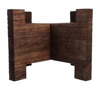 Homoyoyo Wood Drink Dispenser Stand Base Brown Natural Elegant Pedestal Stand for Vases Containers Enhances Stability Prevents Tipping for Home and Garden Display