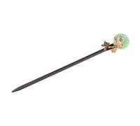 Homoyoyo Wood Hair Stick Jade in Green, Ancient Chinese Style Hair Fork for Brides, Featuring Smooth Edges and Not Easy to Fade, for Weddings and Traditional Costume Accessories