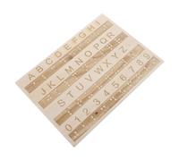 Homoyoyo Wooden Braille Alphabet Tracing Board for with Visual Impairment, Montessori Braille Learning Tool and Tactile Letter Number Board, Educational for Blind