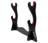 Homoyoyo Wooden Clarinet Stand Desktop Flute Holder Two Layers Flute Storage Rack