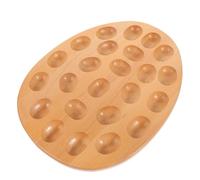 Homoyoyo Wooden Deviled Egg Tray for Serving Egg Dish Holder for Easter Parties and Kitchen Use