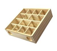 Homoyoyo Wooden Hamster Maze Multi-grid Labyrinth for Small Pets Wear-resistant Activity Playground for Hamsters Guinea Pigs Stress Relief Entertainment