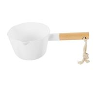 Homoyoyo Wooden Handle Water Ladle Scoop with Large Capacity for Kitchen Bathroom Sauna Garden Multipurpose Dip Spoon for Cooking Washing and Serving Easy to Clean Sustainable Material