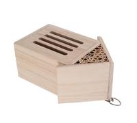 Homoyoyo Wooden Insect Hotel Outdoor Garden Nesting Box for Bees Butterflies Ladybugs Beetles Natural Shelter for Pollinators Educational Wooden Habitat for Easy to Install Supports
