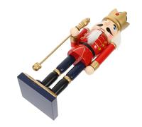 Homoyoyo Wooden Nutcracker Figurine Christmas Decoration Holiday Ornament for Tabletop and Christmas Tree Decor Classic Festive Wood Nutcracker Statue with Detailed Craftsmanship for