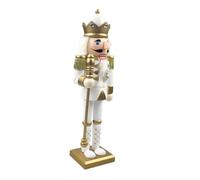 Homoyoyo Wooden Nutcracker Soldier Figurine Xmas Desktop Ornament Christmas Decoration for Home Tabletop Charming Nutcracker Design and Festive Display