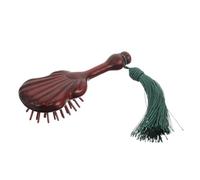 Homoyoyo Wooden Paddle Hair Brush with Cushion Comb Scalp Massage Natural Sandalwood Detangler for Curly Hair Wet and Dry Gentle Meridian Care for Women Men