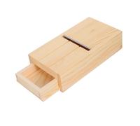 Homoyoyo Wooden Soap Planer with Drawer Trimming and Smoothing Tool for Handmade Soap Loaf Crafting Durable Construction for Custom Thickness Cuts