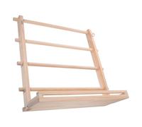 Homoyoyo Wooden Spool Holder Organizer Rack for Sewing Thread Storage Yarn Holder Rack with Easy Sorting Sturdy Ribbon Display Stand for Craft and Florist Supplies