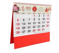 Homoyoyo Year Snake Chinese Wall Calendar with Foil Embossing Hanging Lunar Calendar for Chinese Year Countdown Office Desktop Planner with Thick Writing and Easy Tear Off Pages