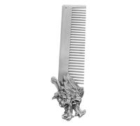 Homoyoyo Zinc Alloy Beard Comb with Dragon Pattern Durable Oil Head Styling Tool for Men Portable Comb for Grooming Shaping Essential Accessory for Polished Look