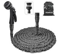 HOMOZE Expandable Garden Hose 50ft Hose Pipe Expandable with 3/4", 1/2" Fittings, Anti-Leakage - Flexible Expanding Hose with 7 Function Spray Gun