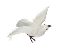 homozy Artificial Simulated Birds Mini Love Birds for Craft Home Ornaments Garden Wedding Decoration - #3 White Flying