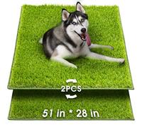 Hompet Artificial Grass for Dogs, 51"x28", Professional Dog Grass Mat, Easy to Clean with Drainage Holes, Potty Training Pad and Replacement Fake Grass Turf, Outdoor Rug Patio Lawn Decoration