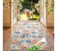 Hompet Reusable Pee Pads for Dogs, Non-Slip Washable Potty Pads for Floor 28.5x60 Inch Cream 2Pack