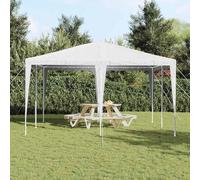 Hompiper Party Tent White 400 x 400 x 266 cm Polyethylene and Steel Camping tent, suitable for outdoor camping and hiking ZSSAB-UK42003421UK
