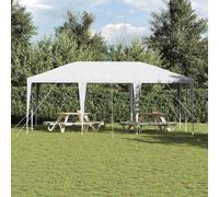 Hompiper Party Tent White 600 x 400 x 266 cm Polyethylene and Steel Camping tent, suitable for outdoor camping and hiking ZSSAB-UK42003429UK