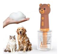 Homrich 500ml Dog Shampoo Foamer with Auto Mixing, Electric Dog Soap Dispenser, Rechargeable Automatic Pet Shampoo Sprayer, Bath Supplies - IPX7 Waterproof Foam Machine for Bathtub Pet Cleaning