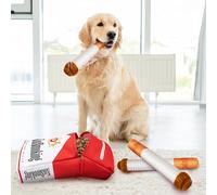 Homrich Cigarette Dog Toy, Funny Squeaky Dog Toys, Interactive Toys for Dogs, Puppy Teething Toys for Dogs Birthday Present, Dog Accessoris