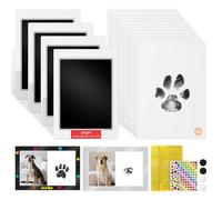 Homrich Dog Paw Print Kit, Paw Print Stamp with Magnetic Photo Frames, Clean Touch Ink Pads & Imprint Cards, Pet Paw Print Impression Kit, Footprint Pawprint Keepsake Kit, Pet Memorial Gifts