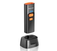 Homrich Mini Bluetooth Wireless Barcode Scanner with Charging Dock, 1D 2D QR Bar Code Scanner, 3-in-1 Bluetooth & 2.4G & USB Wire Rechargeable Portable Barcode Reader for Windows Android iOS Tablet PC