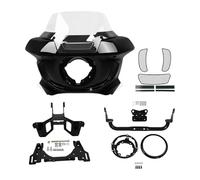 HOMRMBUBP For Low For Rider ST FXLRST 2022 2023 2024 EL For DIABLO FXRST 2022 Motorcycle Headlight Fairing Windshield Support Bracket Headlamp Motorcycle Front Headlight(Clear)