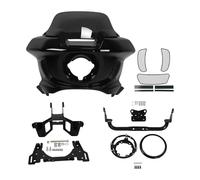 HOMRMBUBP For Low For Rider ST FXLRST 2022 2023 2024 EL For DIABLO FXRST 2022 Motorcycle Headlight Fairing Windshield Support Bracket Headlamp Motorcycle Front Headlight(Black)