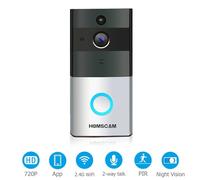 HOMSCAM Video Doorbell Wi-fi Enabled Wireless Door Bells with Two-Way Audio