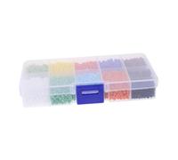 HOMSFOU 1 Box Matte Beads for Bracelet Making Cross Stitch Spacer Beads DIY Craft Kit for Holiday Ornaments and Jewelry Design