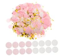 HOMSFOU 1 Pack Confetti Filler for Balloons Chic Pink Tissue Paper Dots Stylish Party Decorations for Birthdays Weddings Celebrations Enhance Event Ambiance with Metallic Foil Accents