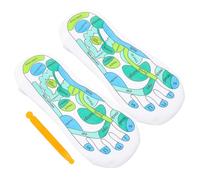 HOMSFOU 1 Pair Acupressure Socks with Elastic Fiber Material for Comfortable Reflex Massage, Simple and Convenient Design Foot Massage Socks with Acupoint Print Suitable for Men and Women