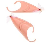 HOMSFOU 1 Pair Latex Fairy Ears for Cosplay Comfortable to Wear and Lightweight Decorative Ears Prop for Halloween and Carnival Party Accessories