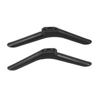 HOMSFOU 1 Pair Tv Tabletop Legs Tv Leg Stand 32inch Plastic Pedestal Stand with Protective Stability Compact Design Black Multiple Room Environments