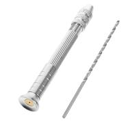 HOMSFOU 1 Set Hand Drill Mini Set with Micro Drill Bits for Jewelry Making Candle Crafting DIY Woodworking Precision Manual Tool for Detailed Projects Easy to Use and Durable Design