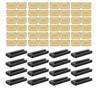 HOMSFOU 1 Set of Ceiling Fan Balancing Kit, Fan Balancing Clips and Weights, ABS and Stainless Steel, 12 Balance Weights + 4 Clips