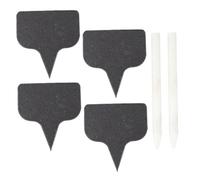HOMSFOU 1 Set Slate Cheese Brand Cheese Markers Toothpick Flags Chalkboard Picks Chalk Markers Food Mini Decor Decorative Slate Plant Labels Steak Appetizer Stone