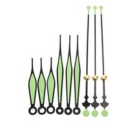 HOMSFOU 10 Pack DIY Clock Kit Clock Works Replacement Kit Glow in The Dark Clock Pointer Hands Replacement Clock Silent DIY Repair Part