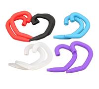 HOMSFOU 10 Pairs Silicone Ear Protective Earhooks Anti-Slip Design, Soft Flexible Ear Strap Extenders for Comfortable Wearing, Suitable for Daily Use and Protection