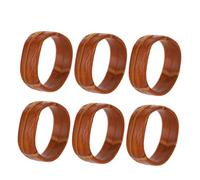 HOMSFOU 10 Pcs Genuine Leather Watch Strap Keepers Brown Elastic Replacement Rings for Men Watch Bands Decorative Loops Easy to Install