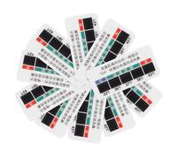 HOMSFOU 10 Pcs Liquid Crystal Temperature Strips for Saline Solution Nasal Rinse Temperature Measuring Stickers for Nose Cleaning Bottles