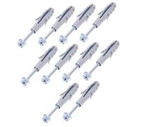 HOMSFOU 10 Sets Tv Mounting Brackets with Expansion Screws Durable Wall Anchors for Brick Suitable for Tv Wall Mount Exhaust Hood Installation