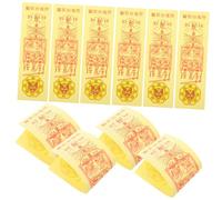 HOMSFOU 10 Sheets Chinese Fulu Paper Prank Props Lightweight Festival Trick for Party Decoration with Unique Spell Pattern Design and Compact for Easy Carrying and Storage