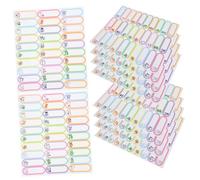 HOMSFOU 10 Sheets Name Stickers for Unisex Practical Bottle Labels for Daycare School and Camping Supplies Easy to Write Adhesive Name Labels for Items
